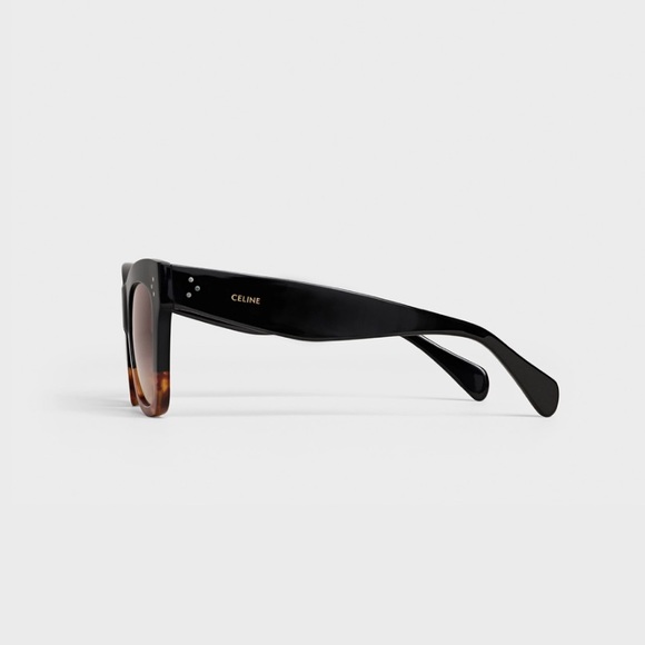 Celine Cat Eye Sunglasses in Acetate Black/Havana - Picture 2 of 11